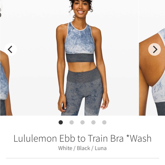 LULULEMON SIZE 4 EBB TO TRAIN BRA - Picture 5 of 5